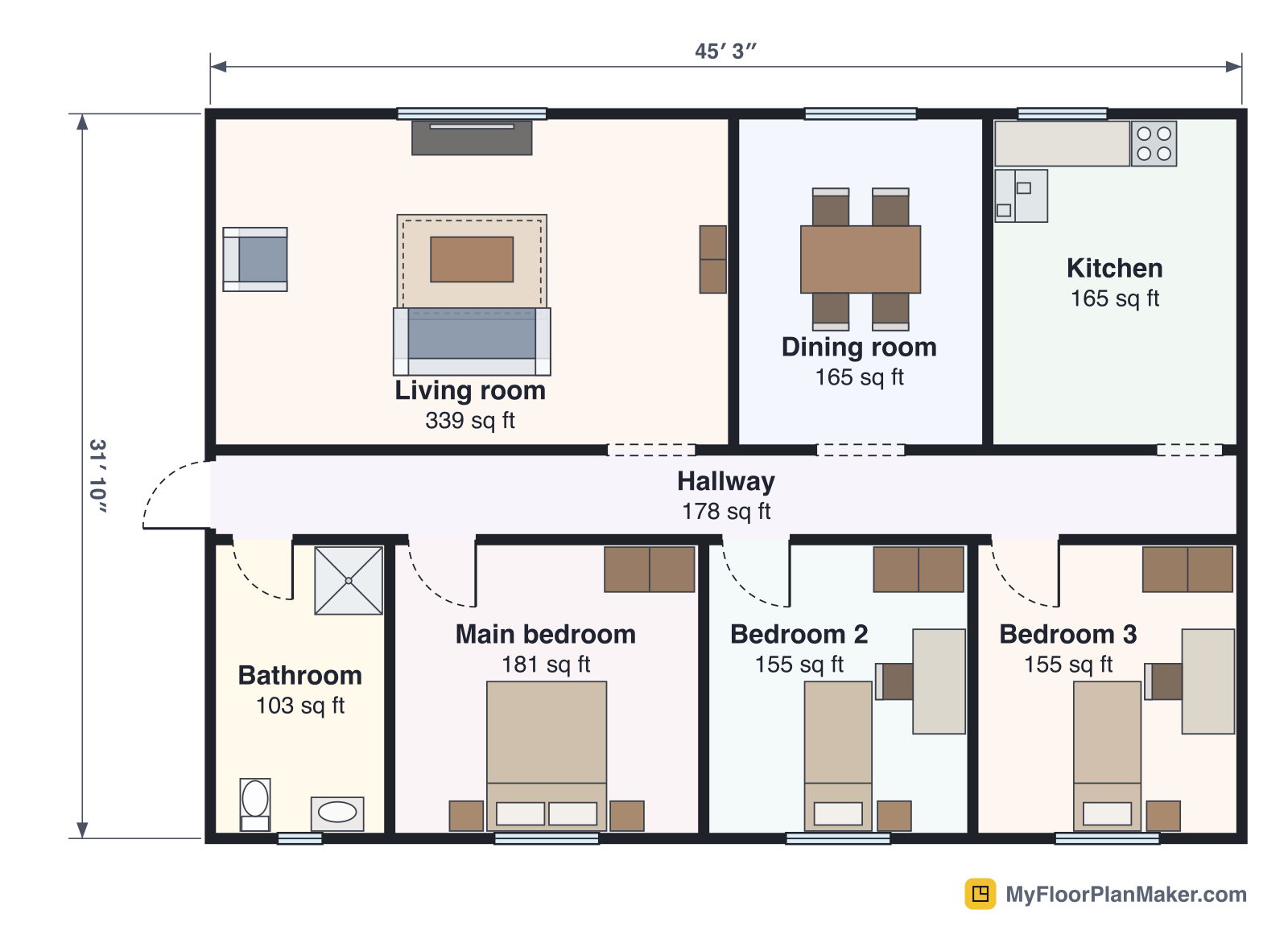 2D Floor Plan Maker – Draw Plans to Scale Online